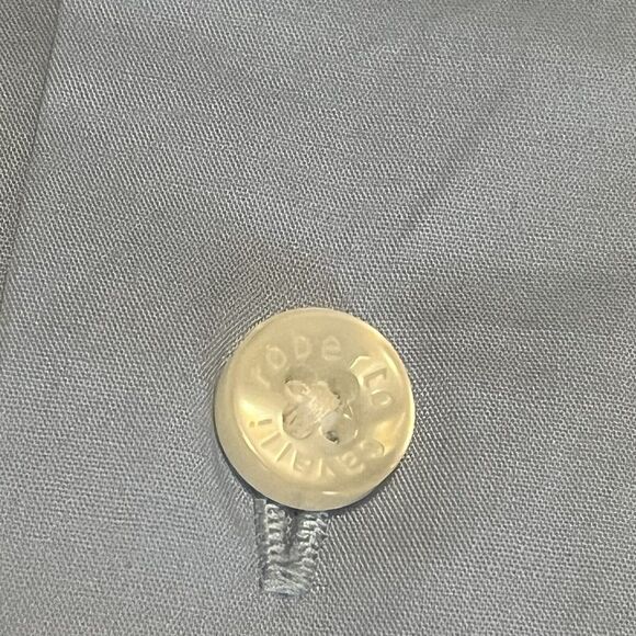 Roberto Cavalli Button Up Shirt Embroidered Long Sleeve Blue Mens Size Med-large - Picture 11 of 16